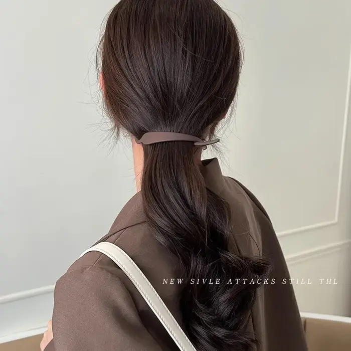 2 clips pour queue de cheval banane simples et à la mode - Conception verticale. Accessoires pour cheveux élégants pour un usage quotidien des femmes