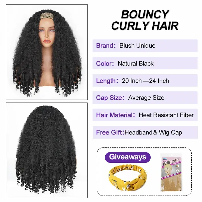 Perruques Afro bouclées pour femmes noires