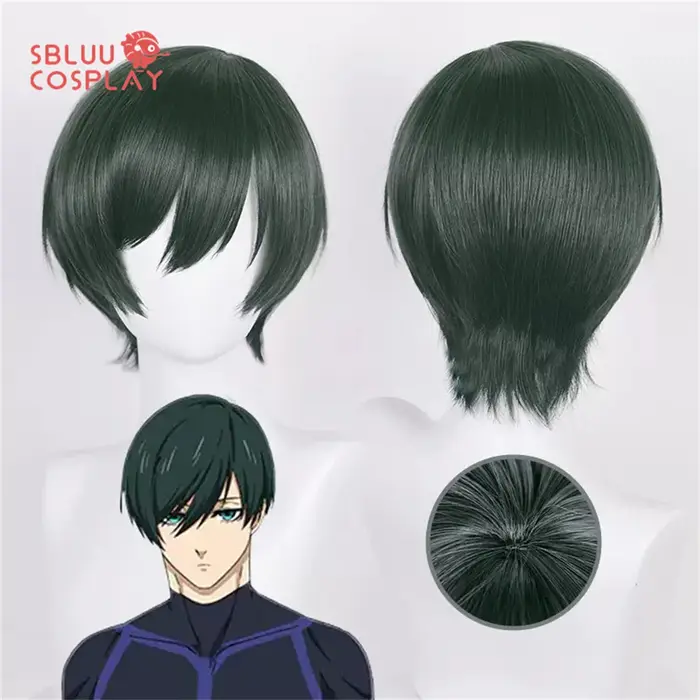 SBluuCosplay-Perruque de Cosplay Sae Itoshi et Rin Itoshi