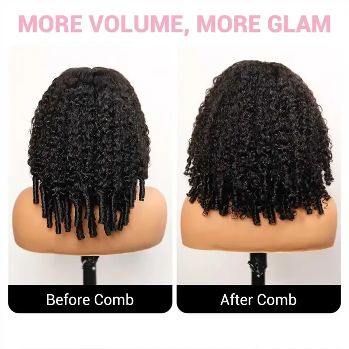 250% densité birman bouclés perruque de cheveux humains 13x4 HD Transparent dentelle frontale perruq