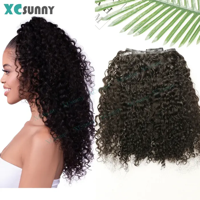 Extensions de cheveux bouclés à clipser