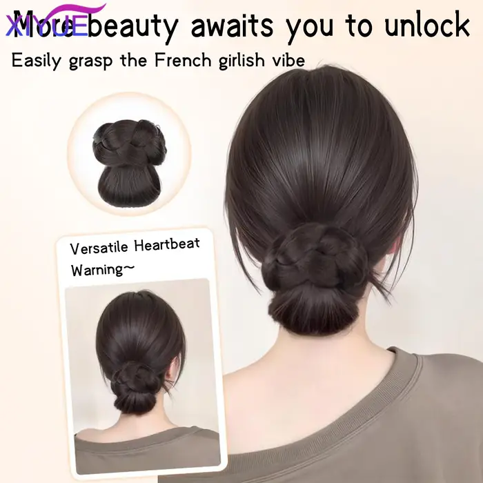 Coiffure synthétique à boucle avec pince à griffes