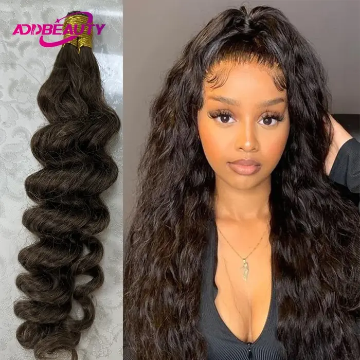 Extensions de cheveux naturels ondulés ITip