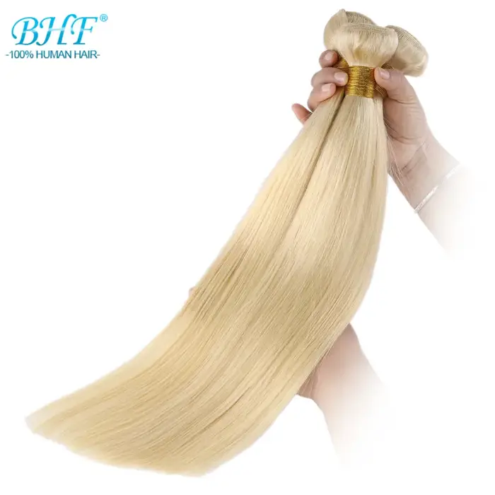 Tissage de Cheveux Humains Lisses Blonds