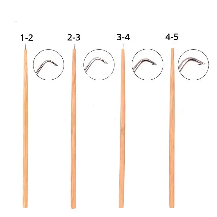 Kit d'aiguilles à crochet pour la ventilation des perruques