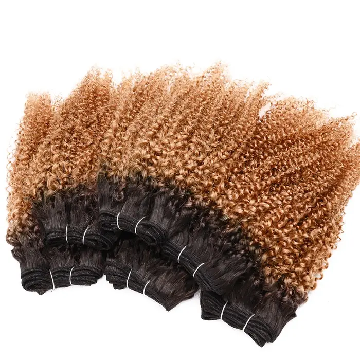 Tissage en lot brésilien naturel crépu bouclé