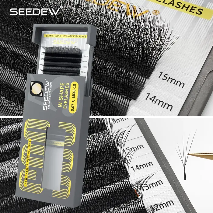 SEEDEW Fox 5D Extensions de cils en forme de W
