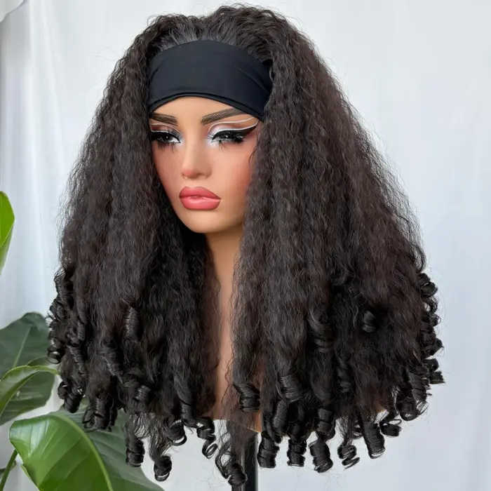 Perruque bandeau Afro bouclée X-TRESS pour femmes