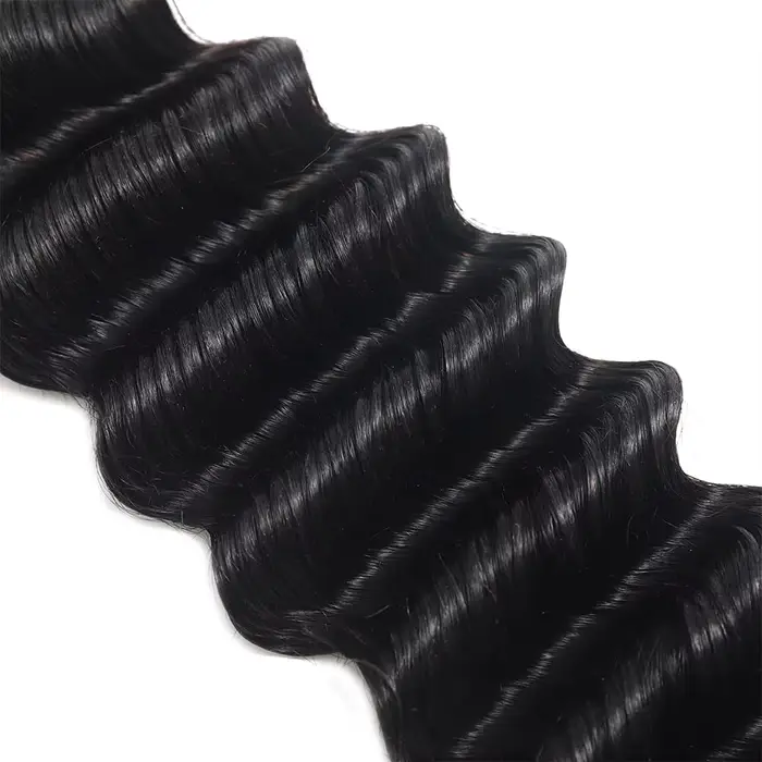 Extensions de Cheveux Humains Brésiliens Vierge Non Traités, Ondulés et Profonds, 30-40 Pouces, Lots