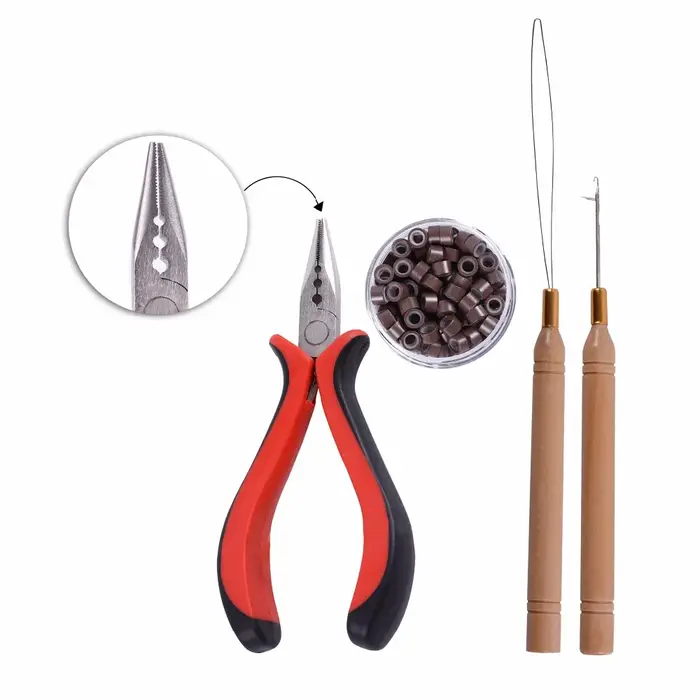 Kit de pinces pour extensions de cheveux