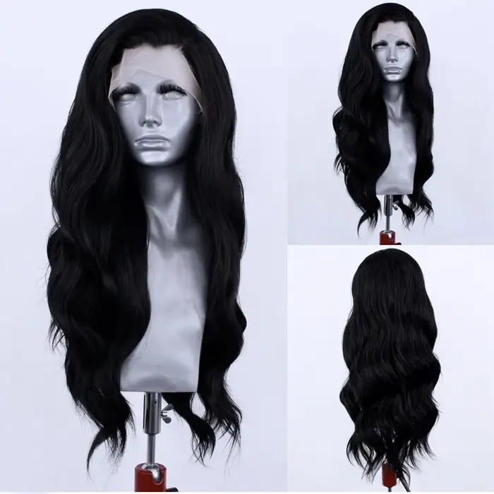 Websterwigs – perruque Lace Front Wig synthétique de couleur Blonde