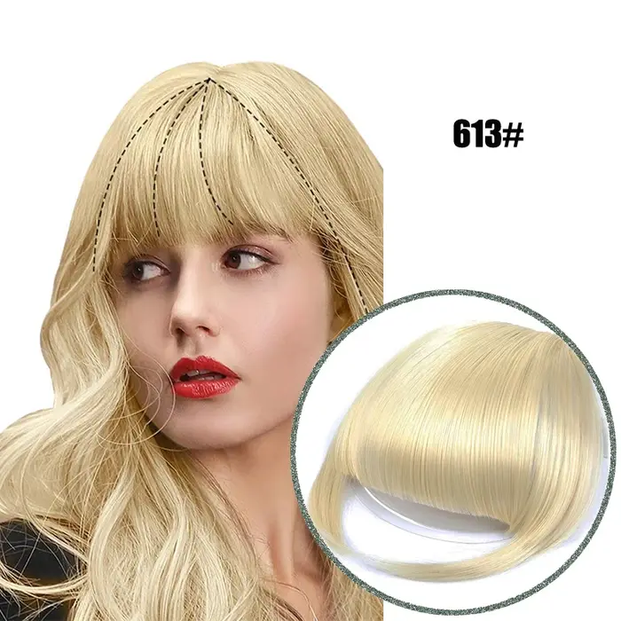 Extensions de cheveux frange à clipser pour femmes