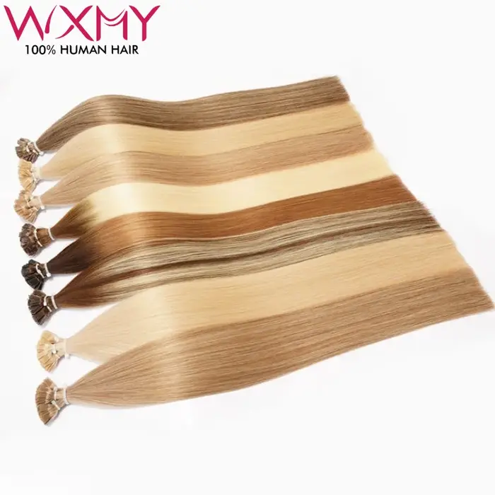 Extensions de cheveux à pointe plate droite