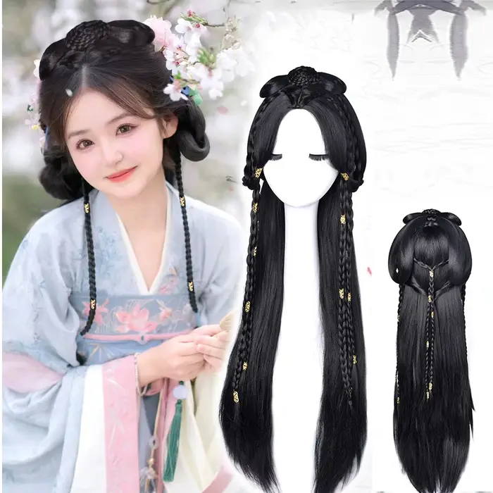 XIYUE – perruque synthétique longue et lisse pour constum chinois