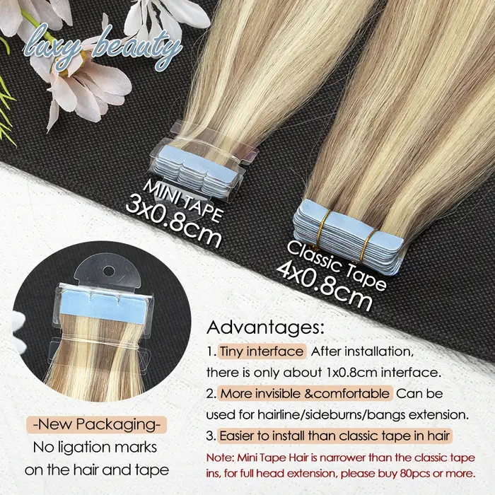 Extensions de Cheveux Naturels Lisses