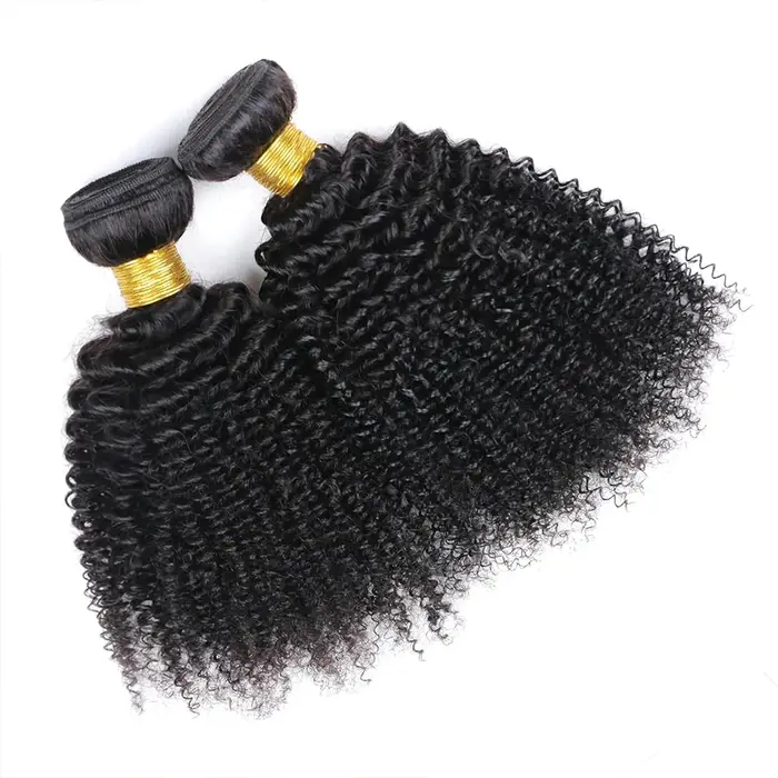 Extensions de cheveux humains brésiliens bouclés afro 12A
