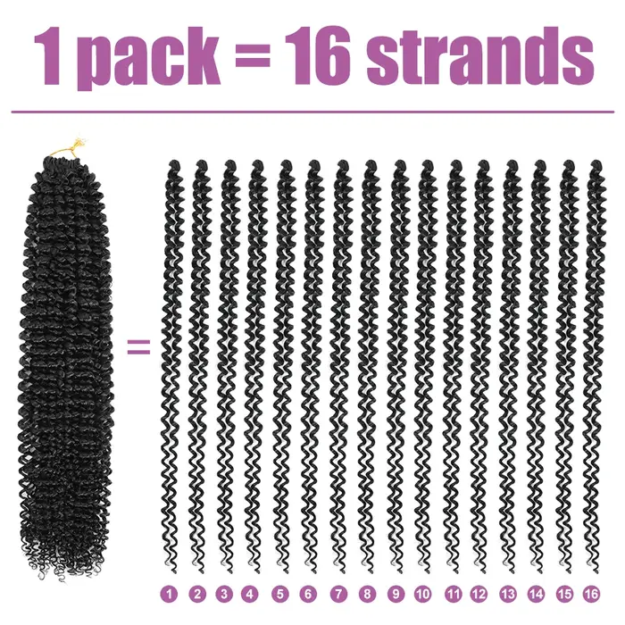 Extensions de Tresses Synthétiques au Crochet pour Femme