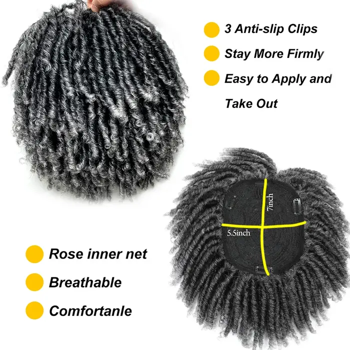 Perruques Dreadlock courtes de 6 pouces
