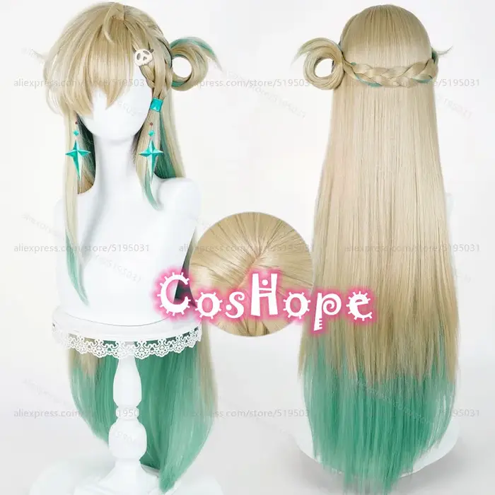 Lynae – perruque de Cosplay synthétique longue de 90cm