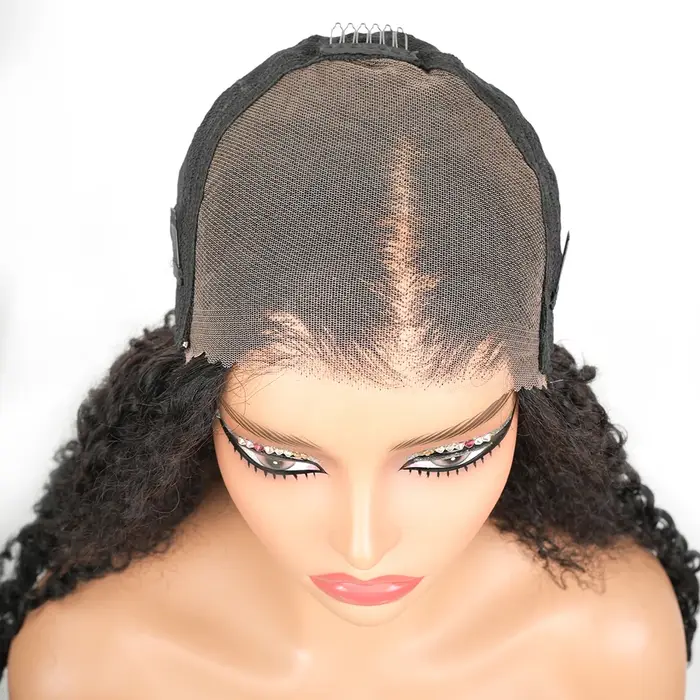 Perruque Lace Frontal Wig naturelle bouclée birmane, 46 pouces, 7x6, 13x6, HD, densité 200, pre-pluc