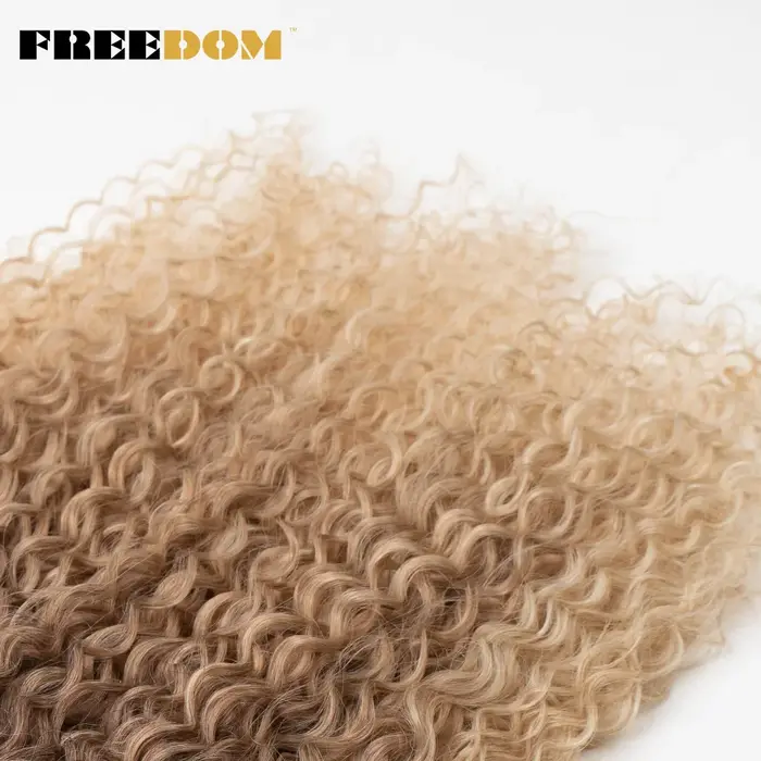 Extensions de cheveux synthétiques bouclés crépus FREEDOM 22 24 26 pouces