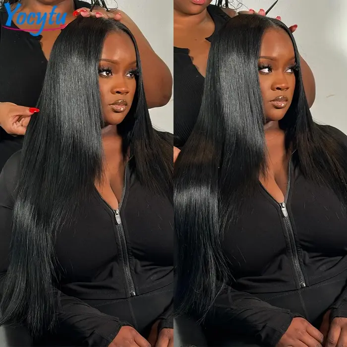 30 Pouces Perruques Cheveux Humains Perruques Cheveux Humains Sans Colle Droites Perruques Frontales
