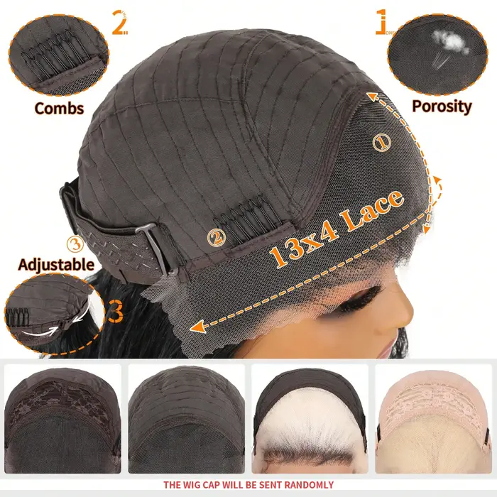 Perruque synthétique longue et lisse noire pour hommes