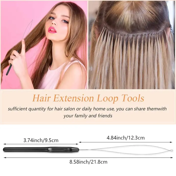 100 pièces outils d'extension de cheveux et outil de dispositif de perles pour les fournitures d'ext