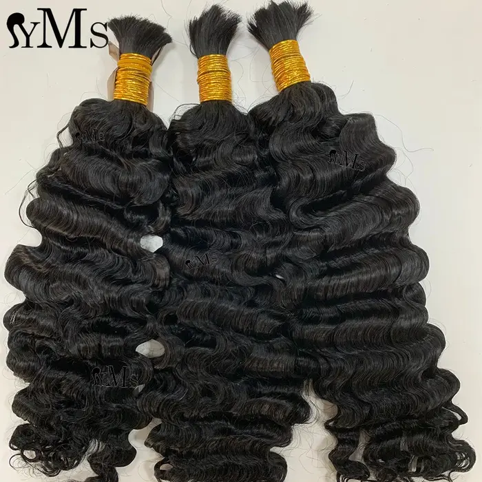Cheveux humains en vrac pour tresser des extensions