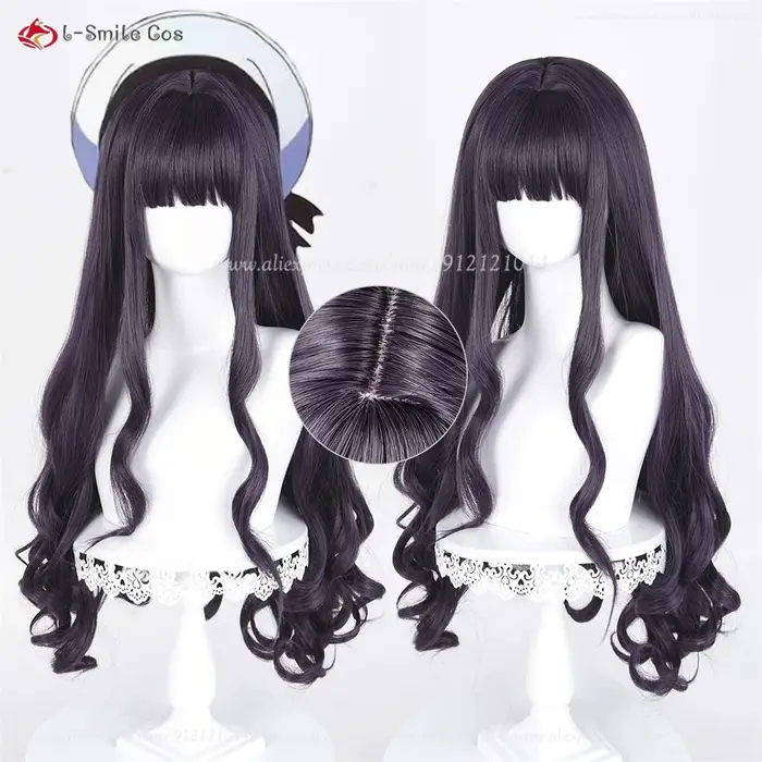 Perruque de Cosplay synthétique Tomoyo Daidouji