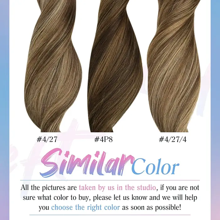 Trame Extensions de cheveux réel