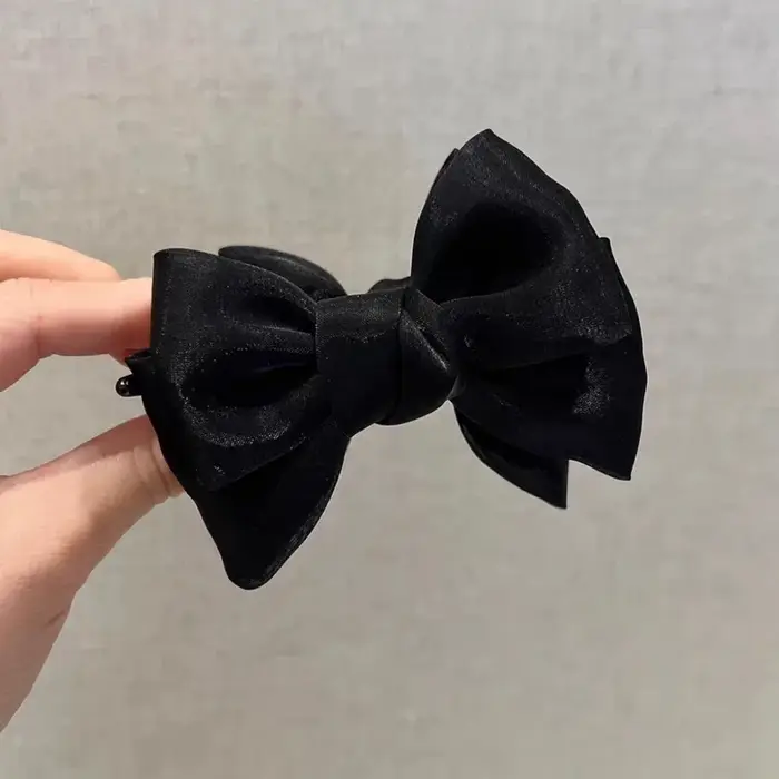 Pince à cheveux élégante pour chignon avec nœud papillon, 1 pièce, pince à cheveux de tempérament de