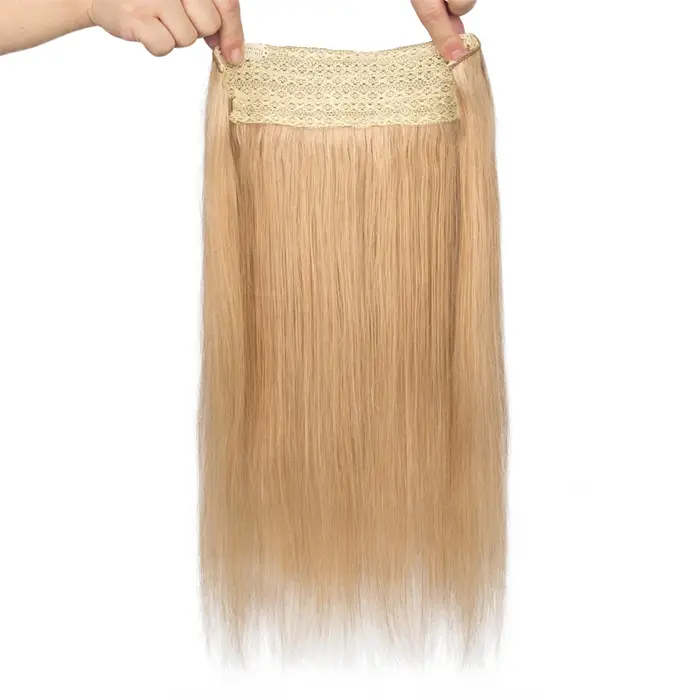 Ligne de pêche droite Extensions de cheveux humains pince dans l'extension