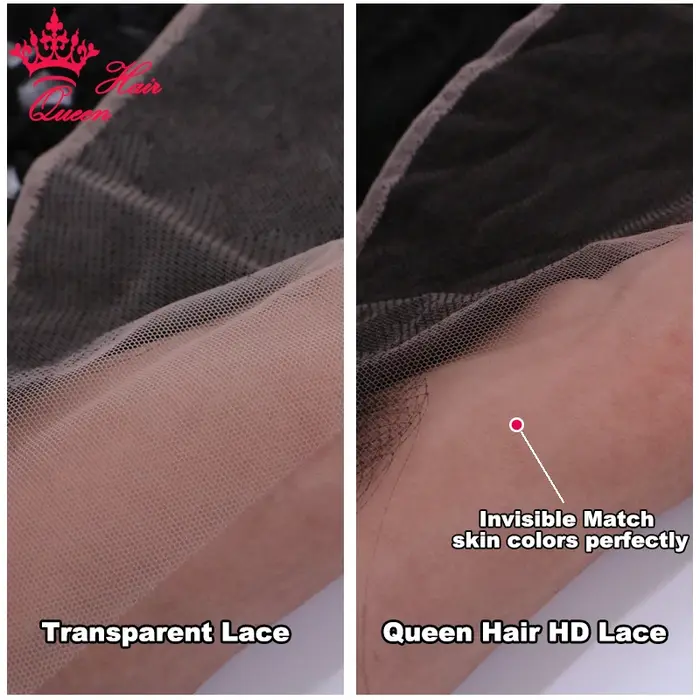 Queen Hair HD Loose Wave Closure Frontal Real Invisible Lace 13x6 13x4 4x4 5x5 Pre Plucked Lace Fron