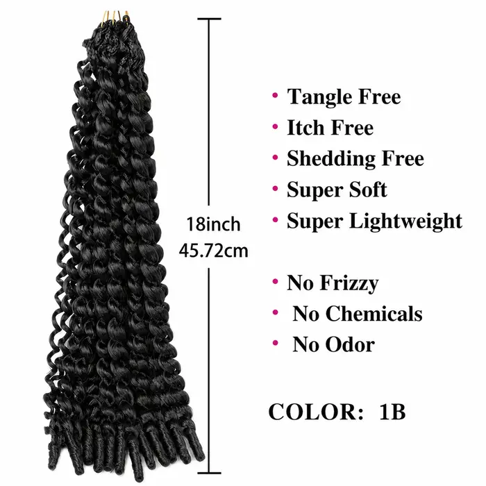 Extensions de cheveux en plumes africaines pour femmes, tresses bouclées birmanes au crochet, boucles en spirale, fibres synthétiques tressées lâches