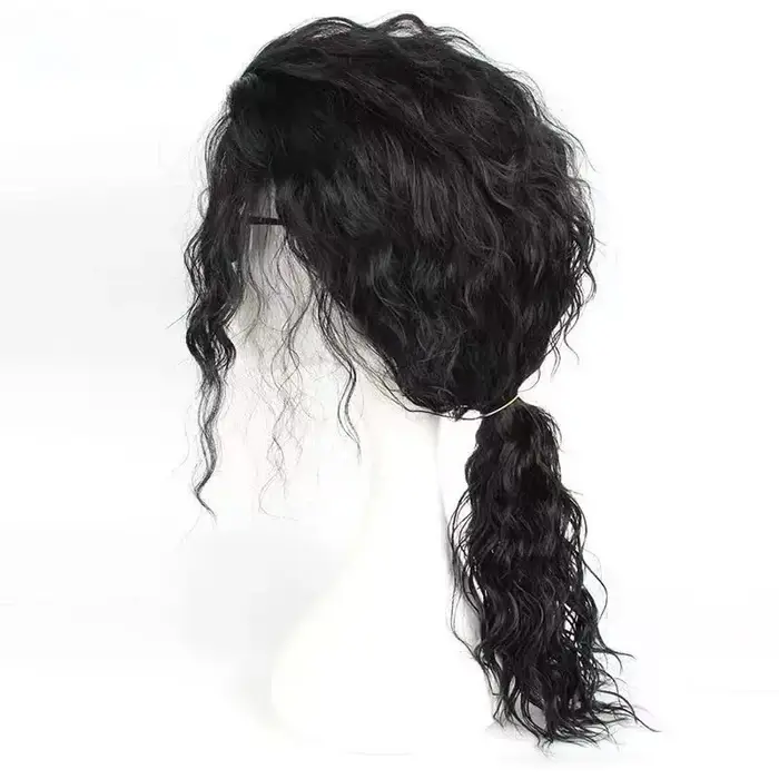 Perruque de cosplay Michael Jackson, tenue vintage des années 80, lunettes, micro, accessoires de scène pour fête d'Halloween, unisexe