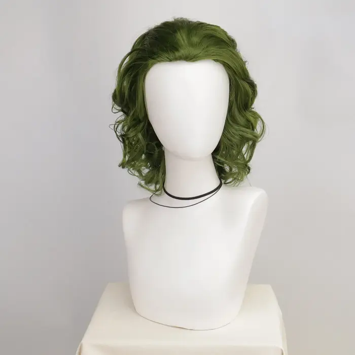 Joker – perruque synthétique courte de Clown vert