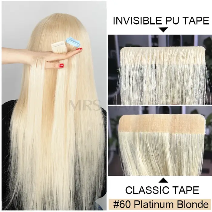 Ruban Invisible pour Extensions de Cheveux Humains