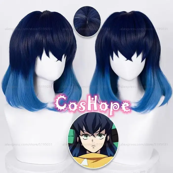 Hashibira Inosuke Cosplay Perruque