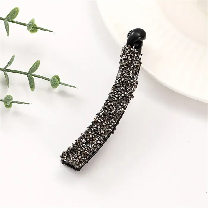 Pince à cheveux en cristal Bling pour femmes