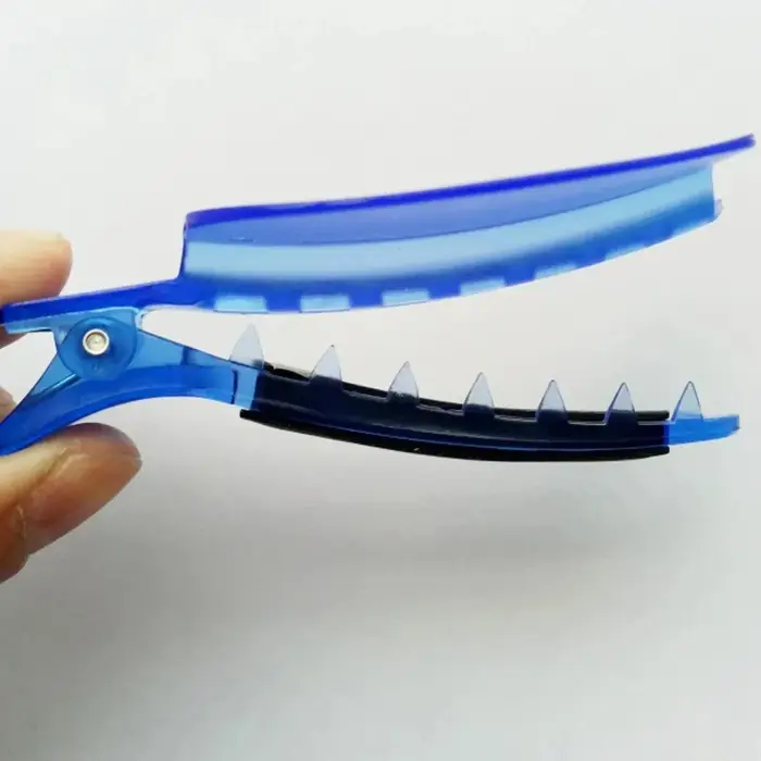 Clips de séparation bleus pour extensions de cheveux – Outils professionnels pour coiffeurs et salons