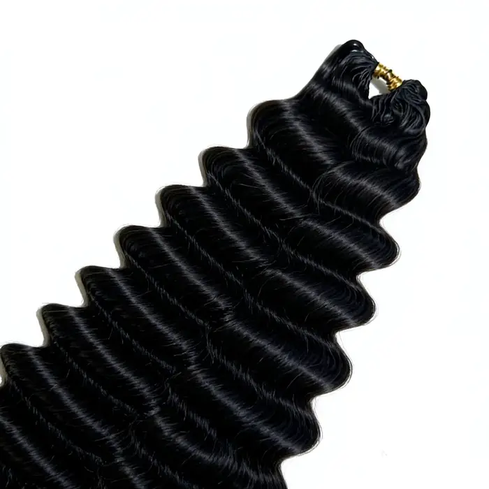 Extensions de cheveux au crochet sans nœuds pré-séparées Deep Wave