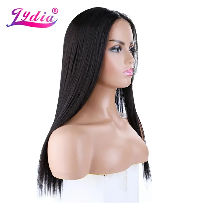 Lydia-Perruques Synthétiques sulfDroites pour Femme