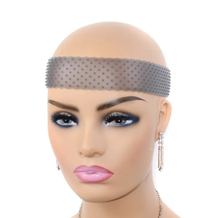 Bandes en Silicone pour fixer les perruques de cheveux, bandeau élastique de bonne qualité pour poig