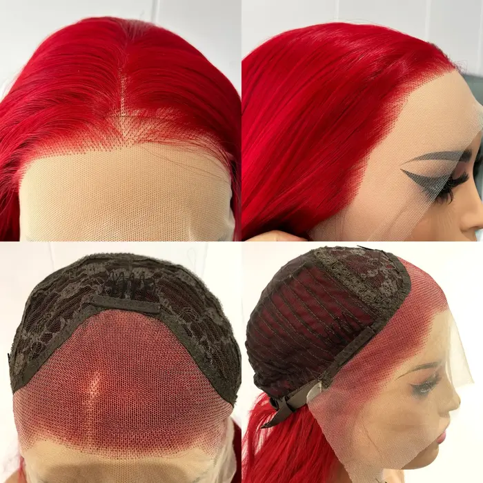 Perruque Lace Front Wig synthétique lisse et longue