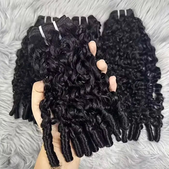 Extensions de Cheveux Humains Bouclés Birmans 100% Naturels, Qualité Cheveux Humains, Ondulations Pr