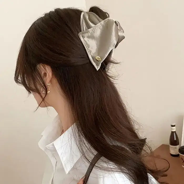 Pinces à cheveux triangulaires style coquillage français pour femme