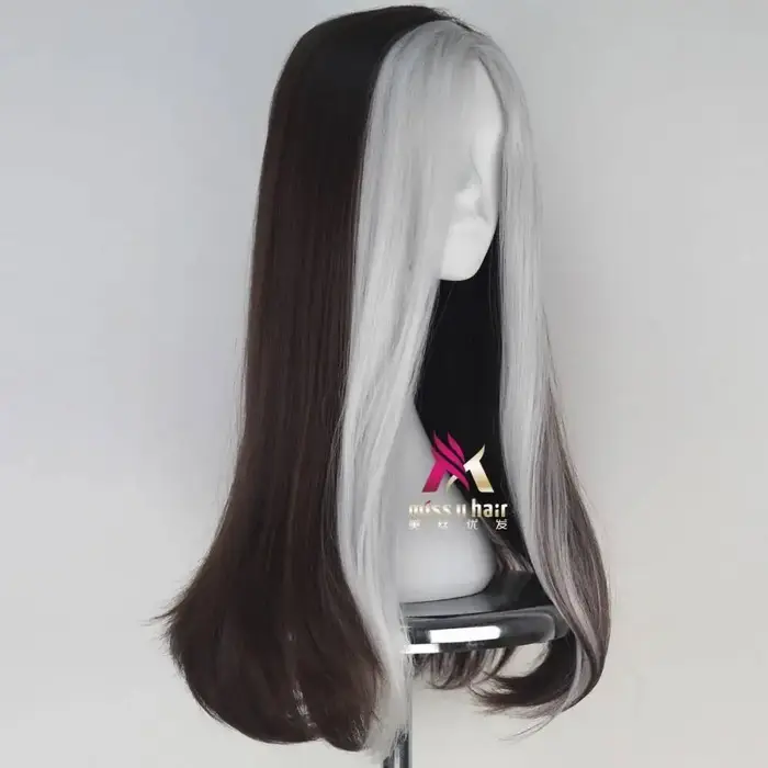 Anna Marie perruque Rogue jouer Poseidon cheveux bande dessinée Cosplay Halloween Costume synthétique fibres réfractaires perruques