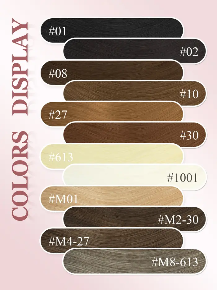 Extensions de cheveux synthétiques longues et lisses à coudre