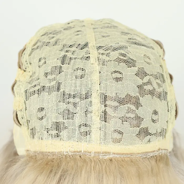 HANEROU – perruque synthétique courte ondulée Blonde naturelle ombrée bouffante pour femmes